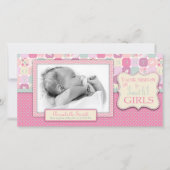 天国の女の子の写真カードを感謝していして下さい サンキューカード (正面)