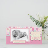 天国の女の子の写真カードを感謝していして下さい サンキューカード (スタンド正面)