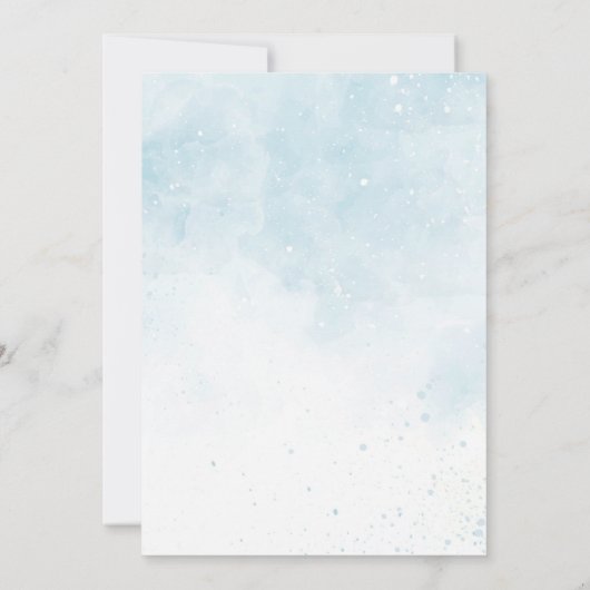 天国の小さなシャワー 招待状 (裏面)