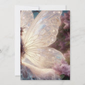 天国の小さなピース魔法の妖精の赤ちゃんシャワー 招待状 (裏面)