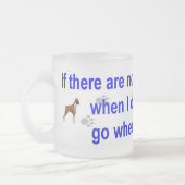 天国の後をつけます フロストグラスマグカップ (左)