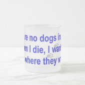 天国の後をつけます フロストグラスマグカップ (中央)