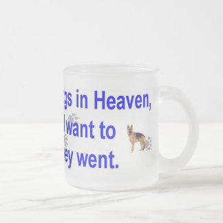 天国の後をつけます フロストグラスマグカップ