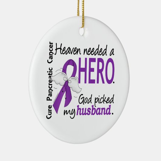 天国の必要な英雄の夫の膵臓癌 セラミックオーナメント (右)