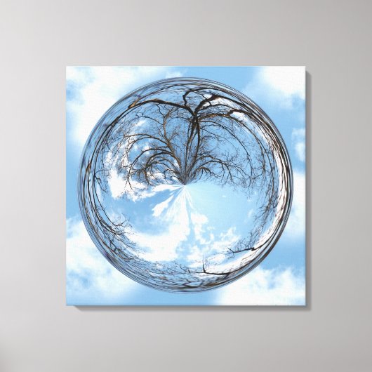 天国の木と空の高さ キャンバスプリント (正面)