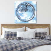 天国の木と空の高さ キャンバスプリント (インサイチュ (寝室))