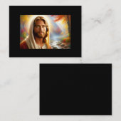 天国の森で微笑むイエス 名刺 (正面/裏面)