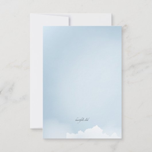 天国の死別のサンキューカード サンキューカード (裏面)