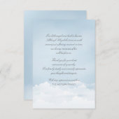 天国の死別のサンキューカード サンキューカード (正面/裏面)