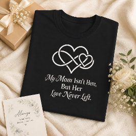 天国の母へ 無限のハート 母の日 メモリアル Tシャツ
