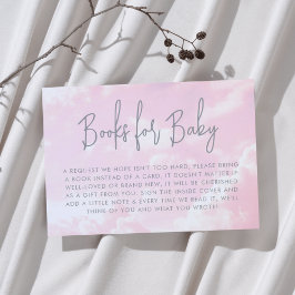 天国の片女の子の赤ちゃんシャワー本ベビー エンクロージャーカード