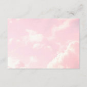 天国の片女の子の赤ちゃんシャワー本ベビー エンクロージャーカード (裏面)