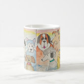 天国の犬たち コーヒーマグカップ (中央)
