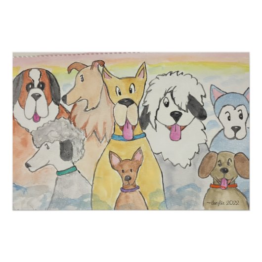 天国の犬たち ポスター (正面)