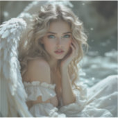 天国の目：静かな天使疑問に思 シール (正面)