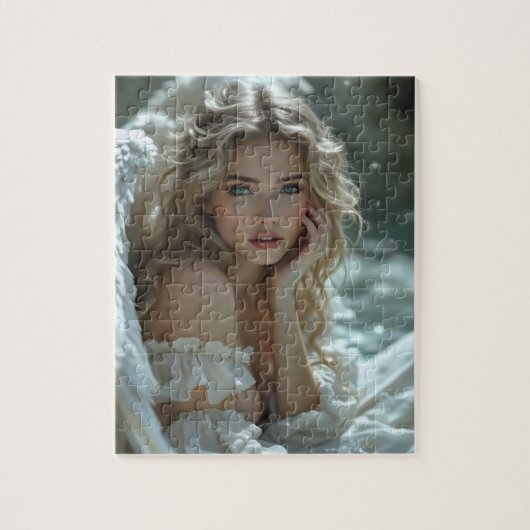 天国の目：静かな天使疑問に思 ジグソーパズル (縦)