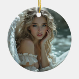 天国の目：静かな天使疑問に思 セラミックオーナメント