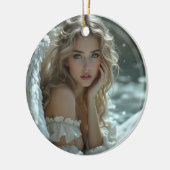 天国の目：静かな天使疑問に思 セラミックオーナメント (左)