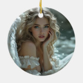 天国の目：静かな天使疑問に思 セラミックオーナメント (裏面)