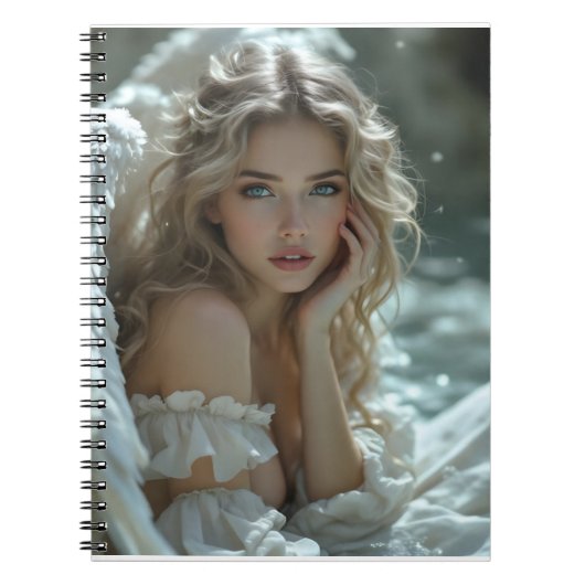 天国の目：静かな天使疑問に思 ノートブック (正面)