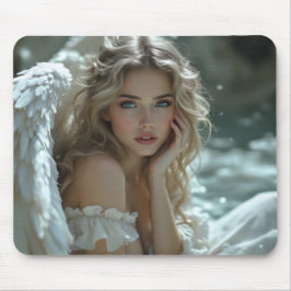 天国の目：静かな天使疑問に思 マウスパッド