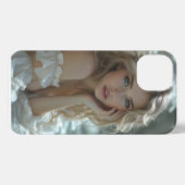 天国の目：静かな天使疑問に思 iPhoneケース (裏面横)