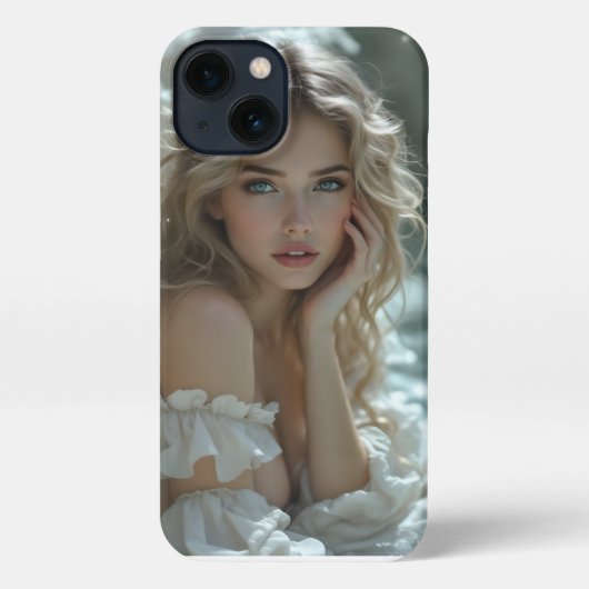 天国の目：静かな天使疑問に思 iPhoneケース (裏面)