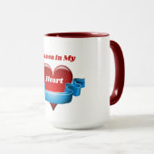 天国の私のハートの2トーンのコーヒーマグ マグカップ (正面右)