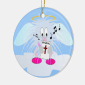 天国の聖歌隊のオーナメントで歌うこと セラミックオーナメント (左)
