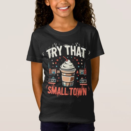 天国の至福、アイスクリームの割れ Tシャツ (正面)