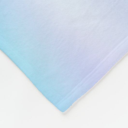 天国の至福:グレーと白のバニーとクラウド上で フリースブランケット (角)