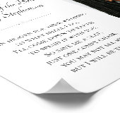 天国の花嫁の母の写真記念ウェディング ポスター (角)