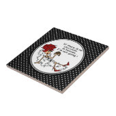 天国の記念品のタイルのおもしろいなチョコレート タイル (側面)