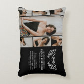 天国の記念碑の写真グリッド アクセントクッション (正面(垂直))