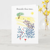 天国の記憶挨拶状 カード (黄色い花)