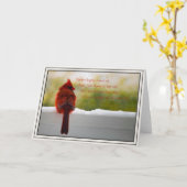 天国の詩からの訪問者を持つ（鳥）ショウジョウコウカンチョウ カード (黄色い花)