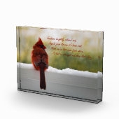 天国の詩からの訪問者を持つ(鳥)ショウジョウコウカンチョウ フォトブロック (右)