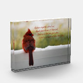 天国の詩からの訪問者を持つ(鳥)ショウジョウコウカンチョウ フォトブロック (左)