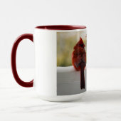 天国の詩からの訪問者を持つ(鳥)ショウジョウコウカンチョウ マグカップ (左)