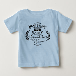 天国の警官の私の祖母が選ぶ手 ベビーTシャツ