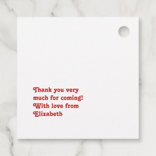 天国の赤ちゃんシャワー フェイバータグ (裏面)