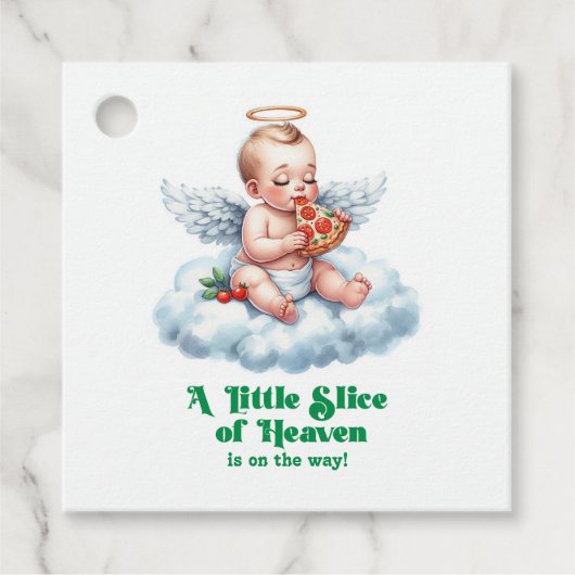 天国の赤ちゃんシャワー フェイバータグ (正面)