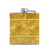 天国の金ゴールド箔の質感とイエスの門 フラスク (裏面)