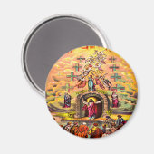 天国の門イエスは天使たちに受け入れられた マグネット (正面/裏面)