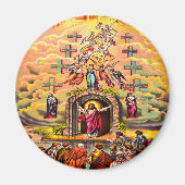 天国の門イエスは天使たちに受け入れられた マグネット (正面)