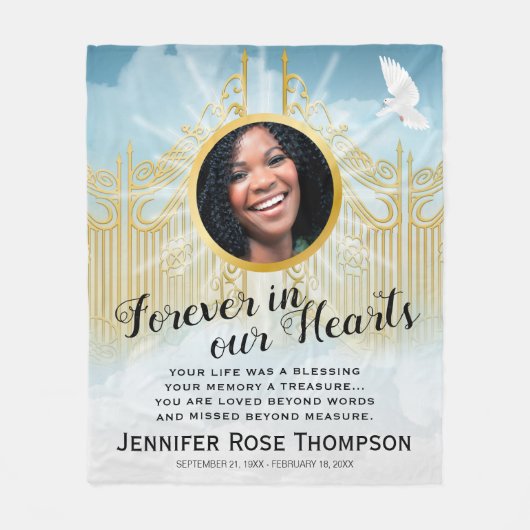 天国の門 – メモリアルトリビュート フリースブランケット (正面)