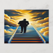 天国の階段クリスチャン芸術はがき ポストカード (正面)