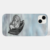 天国の雲の上で眠る天使 Case-Mate iPhoneケース (裏面 (横))