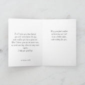 天国の首輪ペット悔やみや弔慰カード カード (内部)