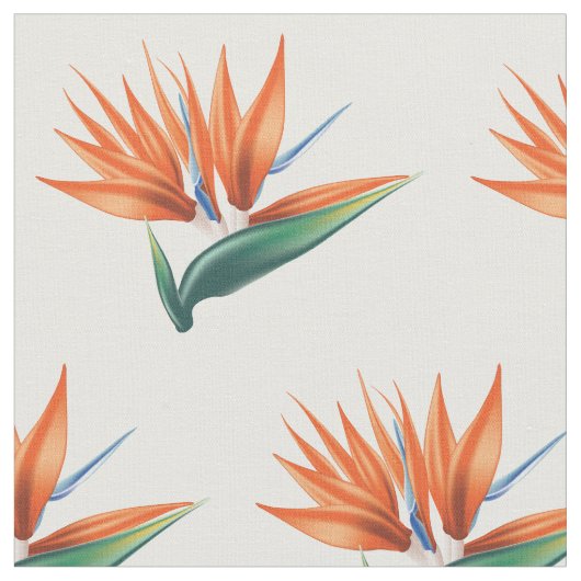 天国の鳥、異国の花 ファブリック (クローズアップ)